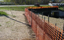 Wireback Silt Fence with Safety Fence